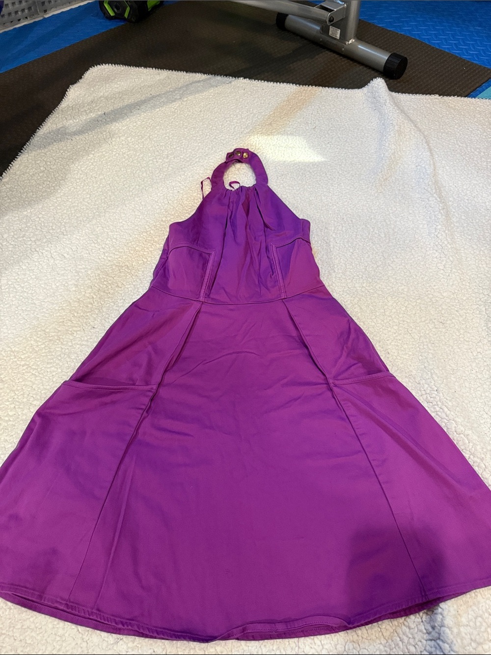 Jessica Simpson Purple One-Shoulder A-Line Dress